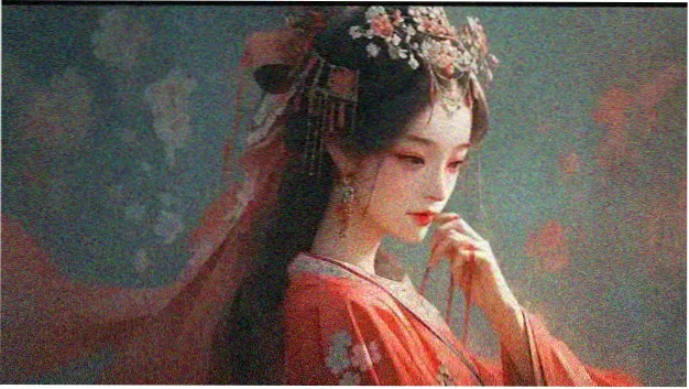 紫藤萝瀑布像素掌机封面二，淡黄格纸上的原文段落排版